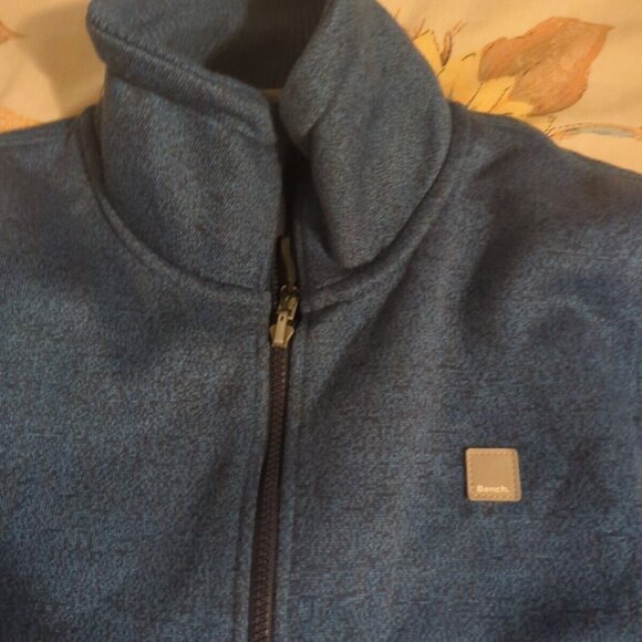 Bench Fleece Zipper Pocket Full Zip Jacket, Excellent Condition Men Size Large - Picture 2 of 9